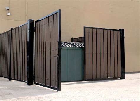 trash enclosure metal gate maker near me|dumpster enclosures for sale.